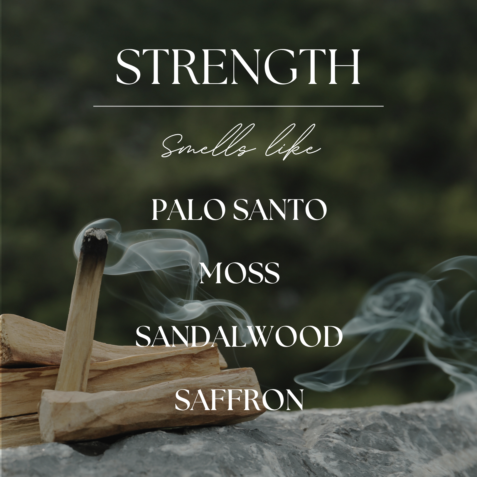 Strength | Palo Santo & Mossy Woods | 9 oz. Soy Candle