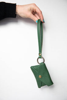 Leather Mini Wristlet Card Wallet