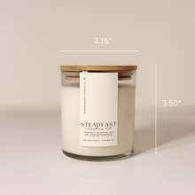 Steadfast | White Oak & Vanilla | 9oz. Clear Jar Soy Candle