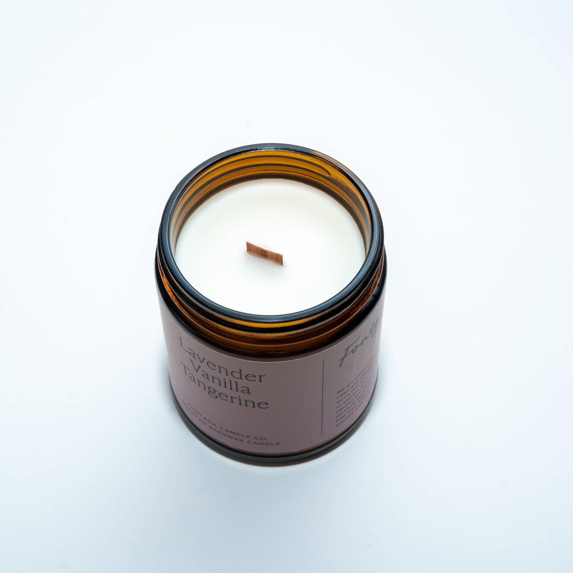 Lavender Vanilla Tangerine Beeswax Essential Oil Jar Candle