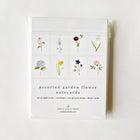 Assorted garden flowers notecard set
