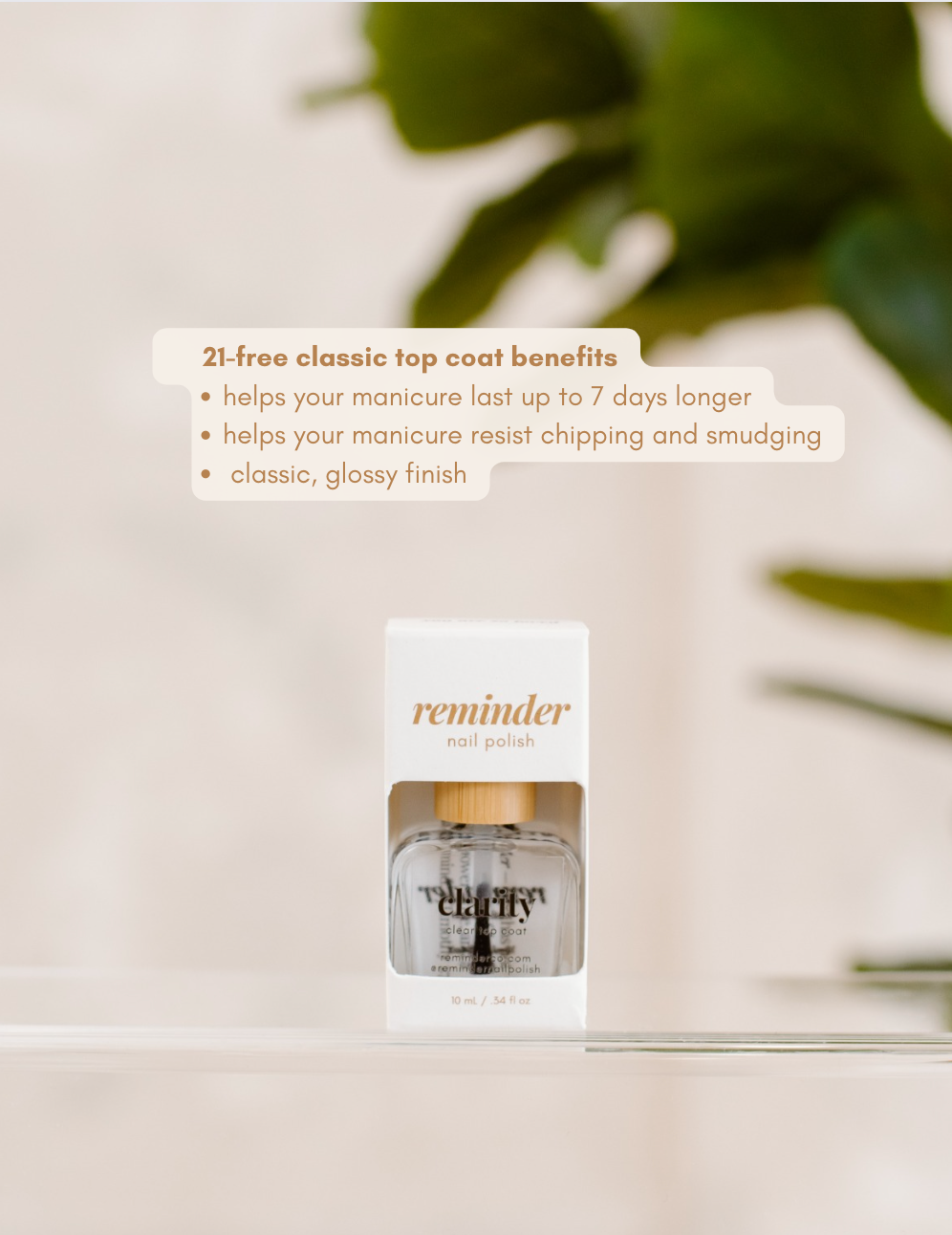 Nail Polish Top Coat — Clarity