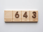 Gladfolk Wooden Place Value Board • Math Material with Number Set