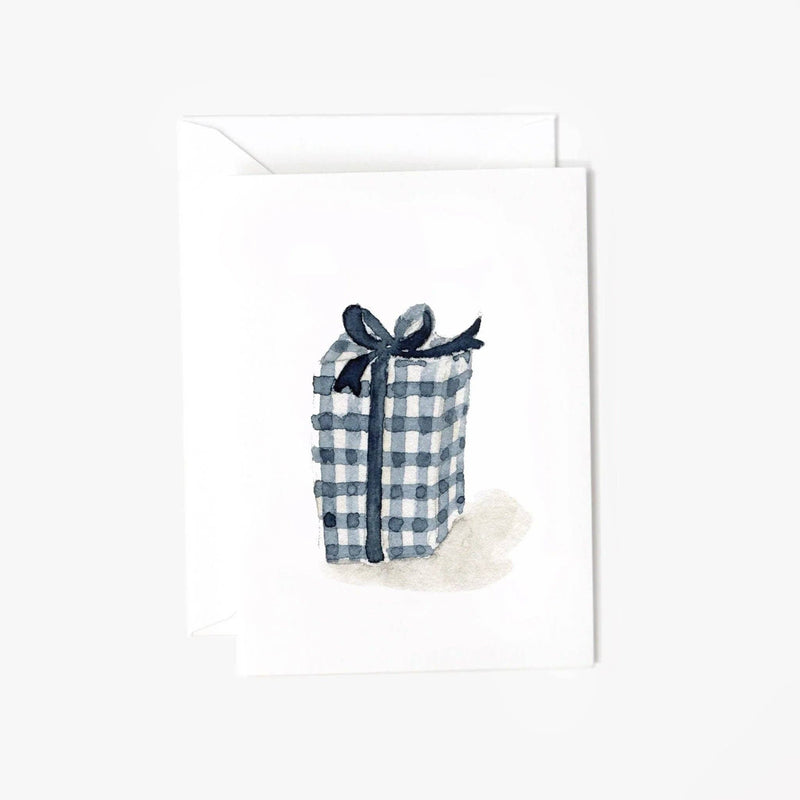 Gingham Gift Mini Enclosure Notecard