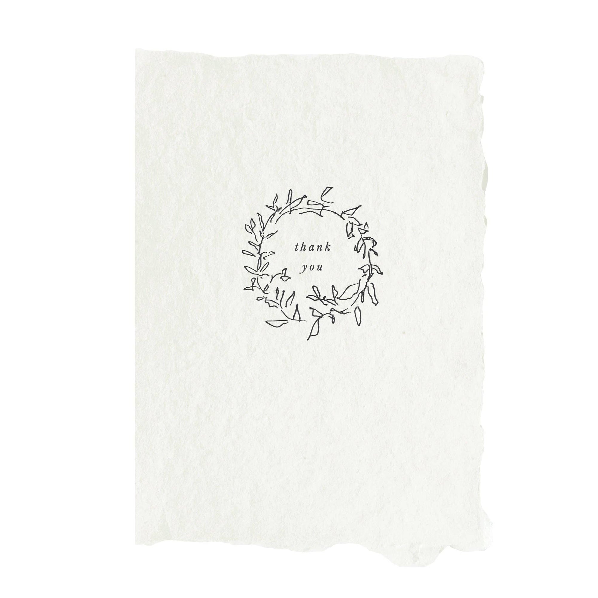Thank you wreath card