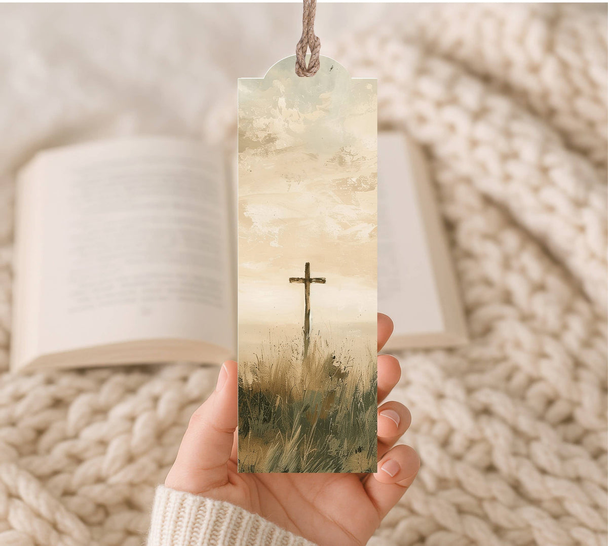 Wood Bookmark Cross