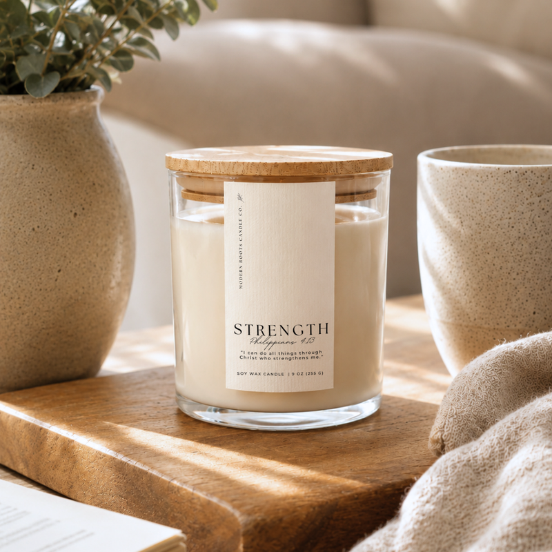 Strength | Palo Santo & Mossy Woods | 9 oz. Soy Candle