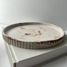 Joma - Concrete Fluted Tray | Round Tray Centerpiece