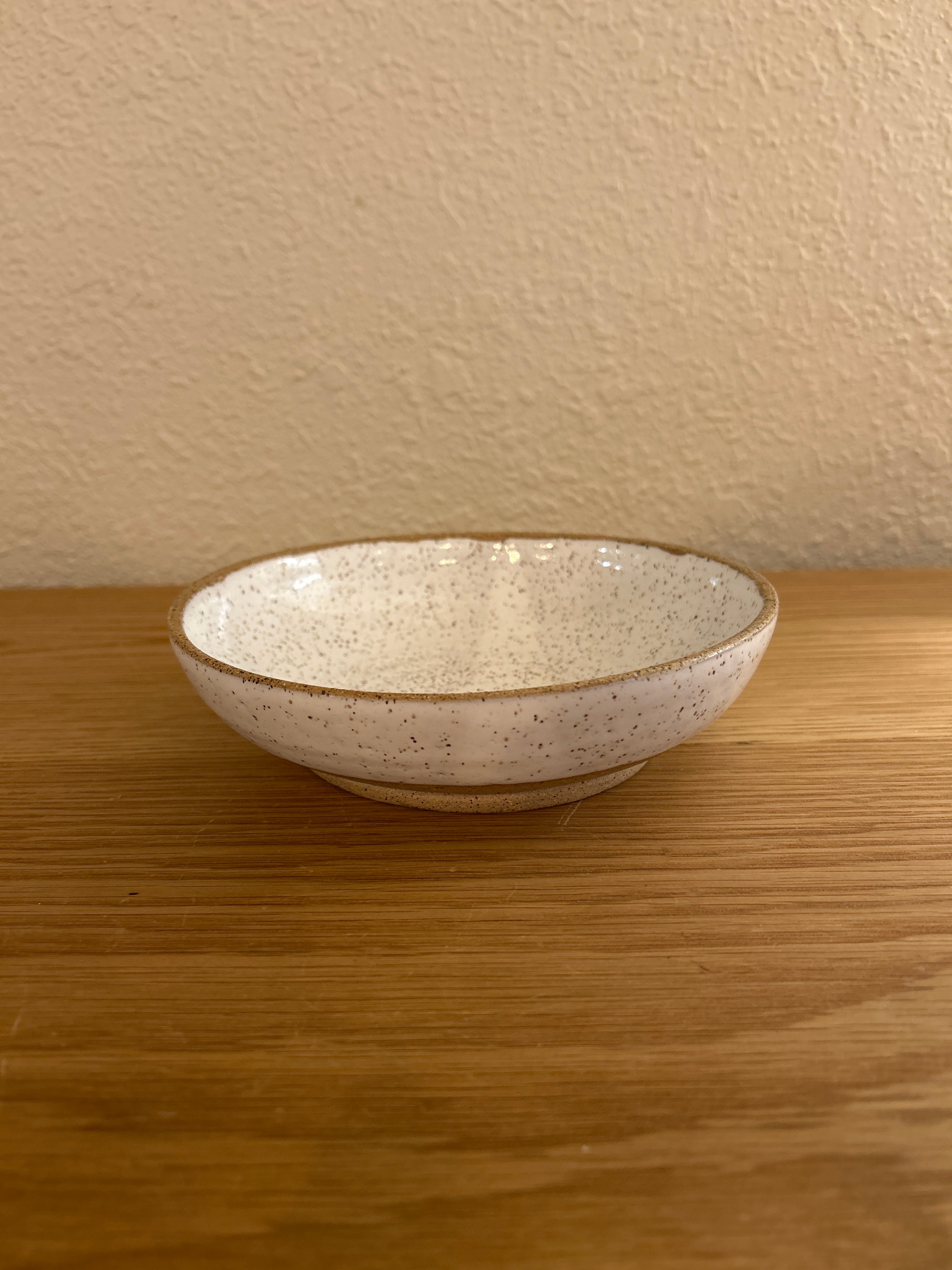 White Farmhouse Bowl, Handmade Pottery