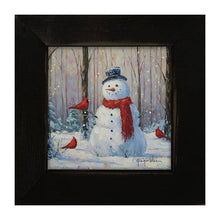Snowman with Cardinals