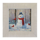 Snowman with Cardinals