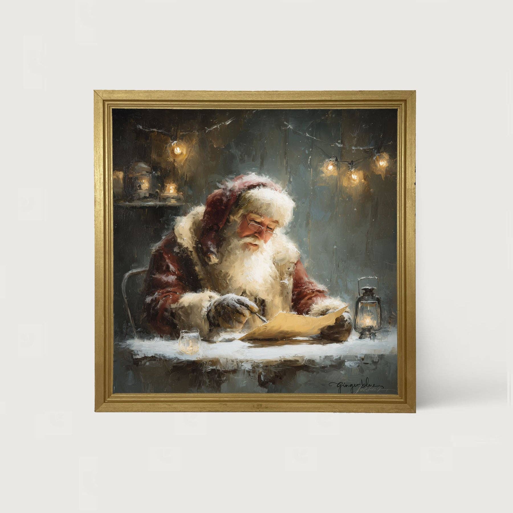 Santa Making his List