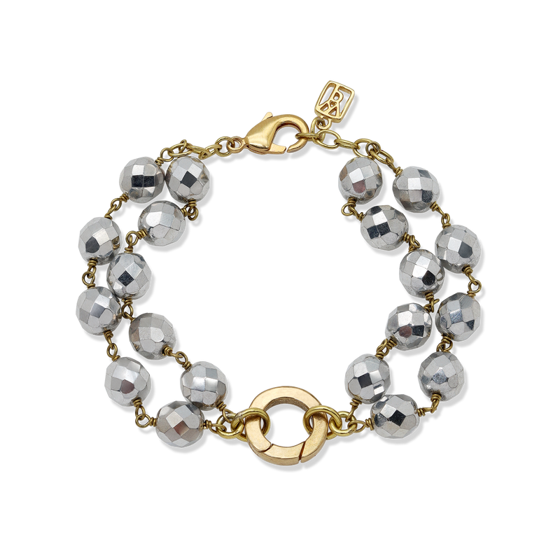 Waxing Poetic Ensemble Bracelet - Bright Silver