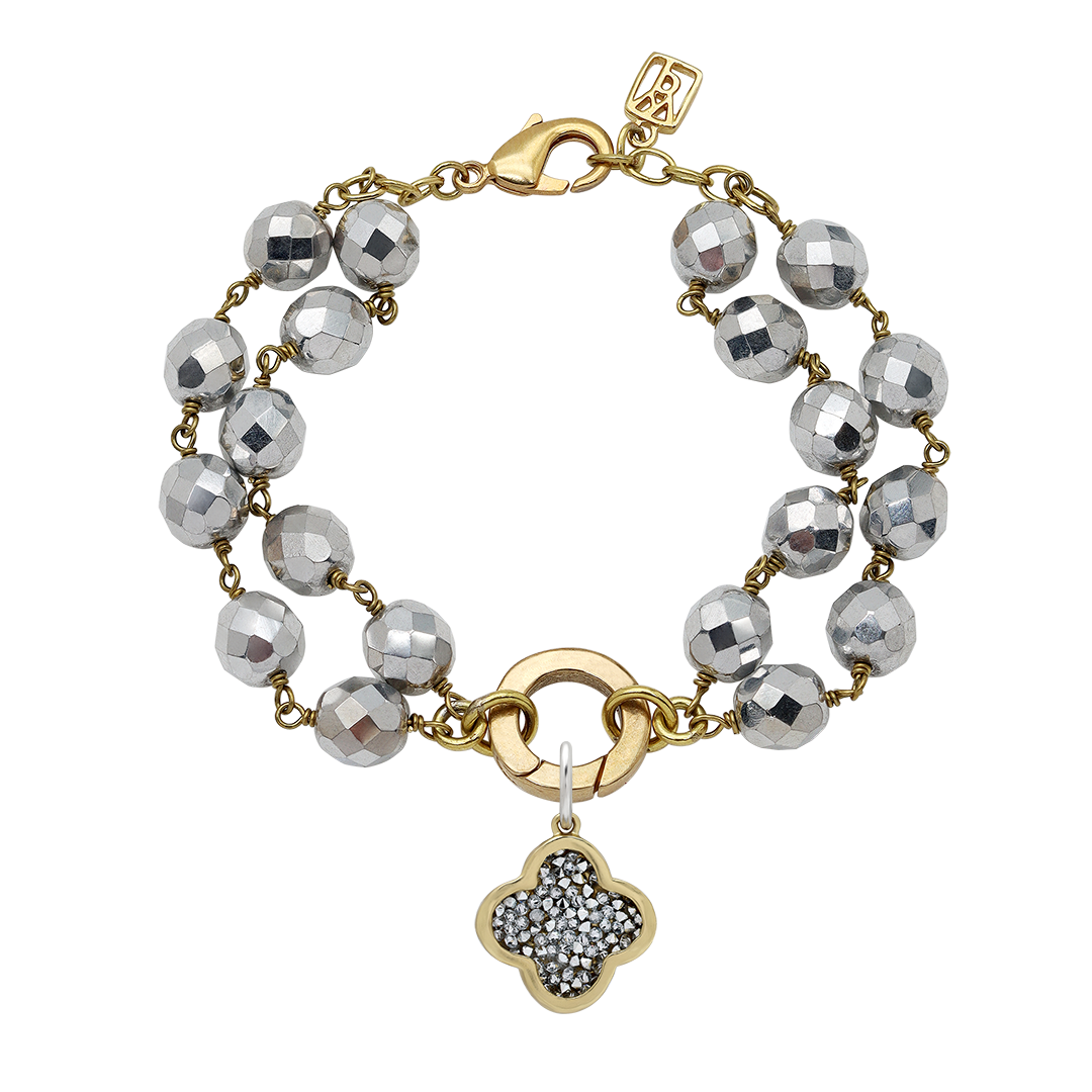 Waxing Poetic Ensemble Bracelet - Bright Silver