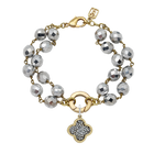 Waxing Poetic Ensemble Bracelet - Bright Silver
