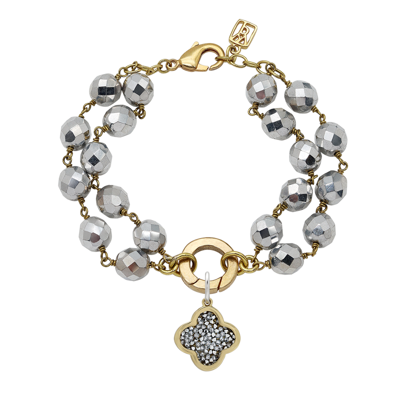Waxing Poetic Ensemble Bracelet - Bright Silver