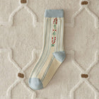 Rufia - Vintage Pattern Women's Socks for Fall & Winter
