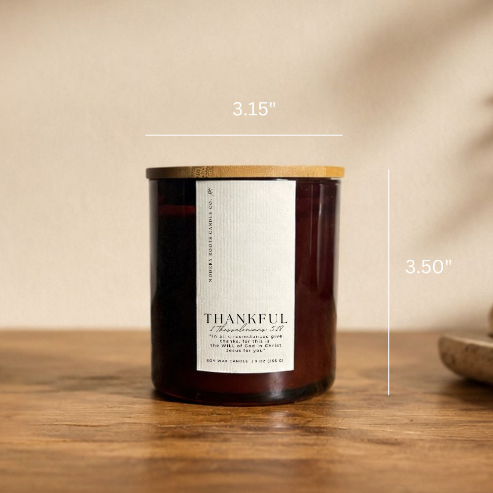Thankful | Pumpkin Spice & Vanilla | 9oz Fall Candle