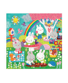 Garden Bunnies 25 Piece Floor Puzzle with Shaped Pieces