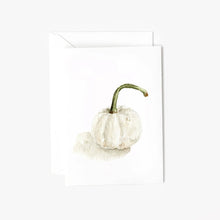 White Pumpkin Autumn Mini Enclosure Notecard