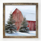 Barn with Trees