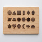 Gladfolk Wooden Shapes Board with Matching Shape Pieces