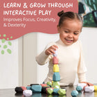 Wooden Stacking Stones - Montessori Balancing Rock Blocks
