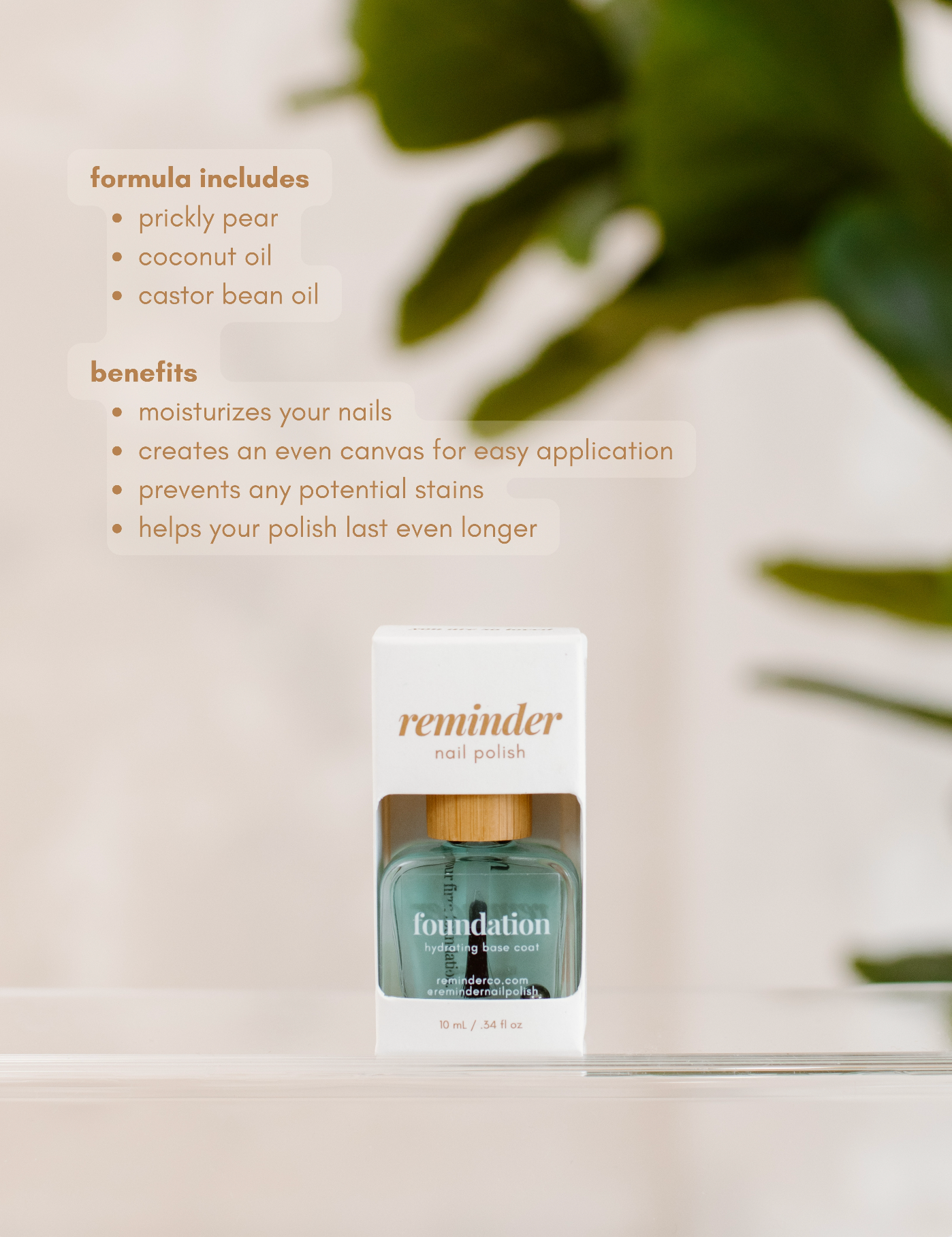 Nail Polish Hydrating Base Coat — Foundation