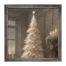 Gold and white Christmas tree