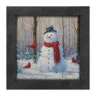 Snowman with Cardinals