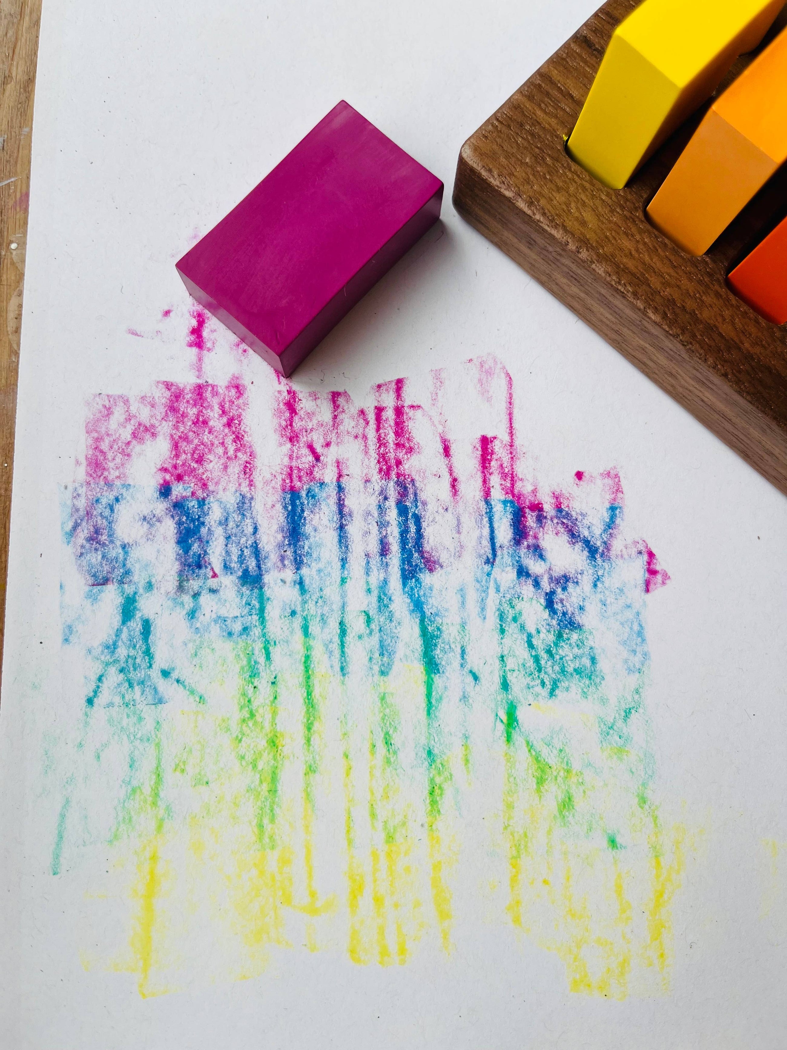 Wooden Crayon Holder
