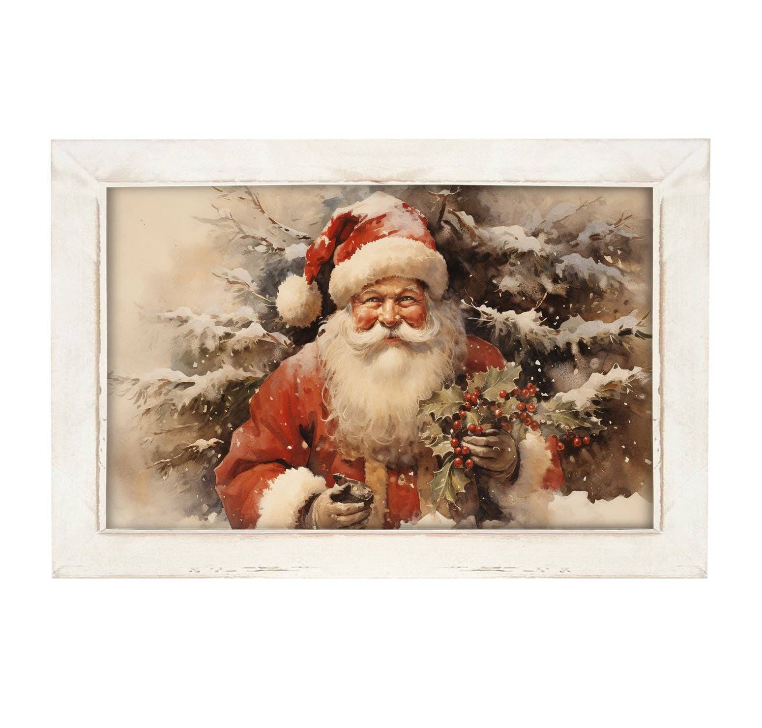 Santa smiling - Horizontal frame