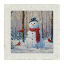 Snowman with Cardinals