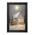 Christmas Night Farm-Vertical Frame