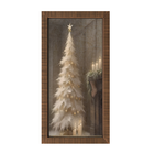 Gold and White Christmas Tree-Vertical Frame