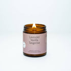 Lavender Vanilla Tangerine Beeswax Essential Oil Jar Candle