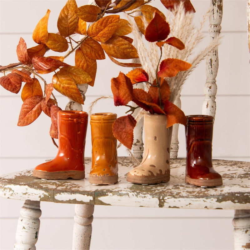 Mini Ceramic Boot Vase