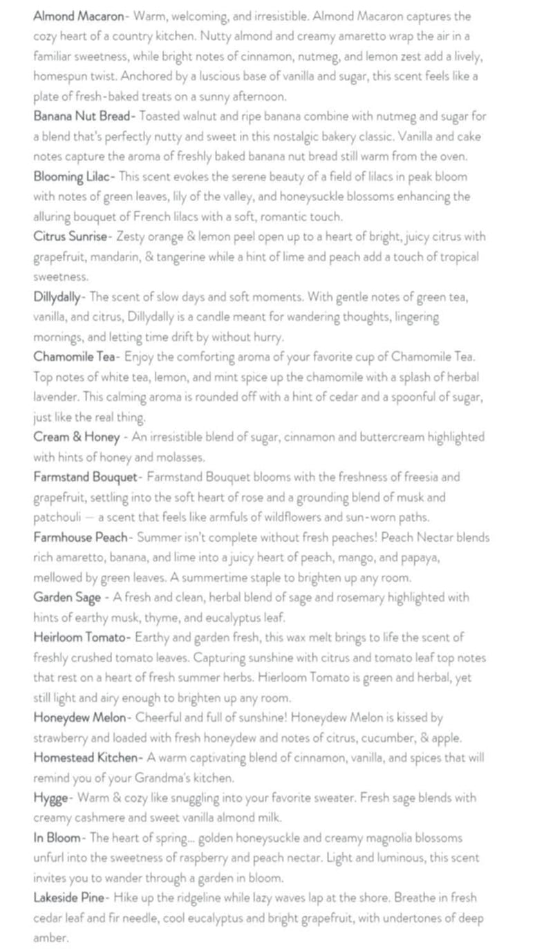 Soy Wax Melts - Phthalate Free