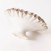 Compote With Hand Applied Ruffles