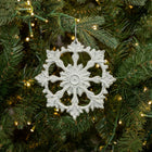 White Leah Snowflake Ornament