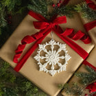 White Leah Snowflake Ornament