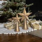 Gold Metal Star Tree Topper 10.5"