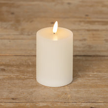 Candle, Cream Grooved