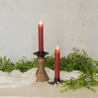 Moving Flame Red Taper Candle 6.75"